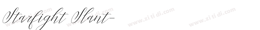 Starfight Slant字体转换 Starfight Slant字体转换